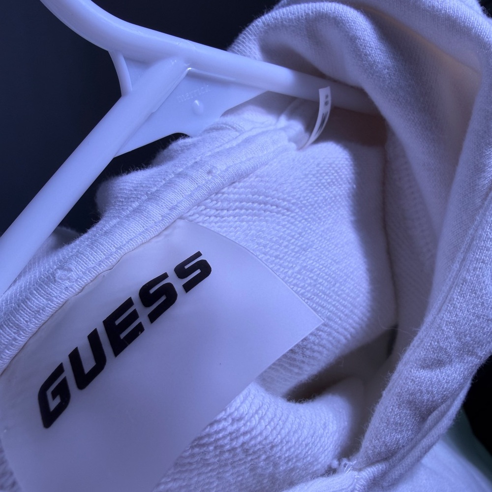 Guess Green and White Ombre Cropped Hoodie - Picture 5 of 8